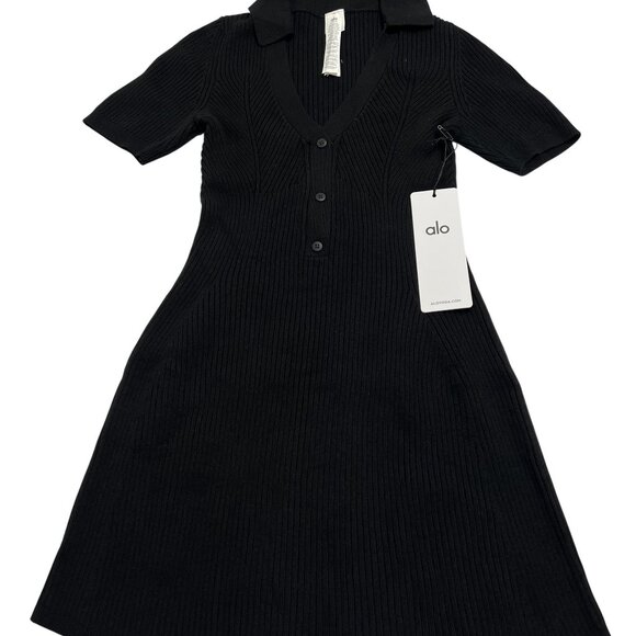 ALO Yoga Dresses & Skirts - ALO Yoga Supernatural Sweater Dress Style W8315R in Black